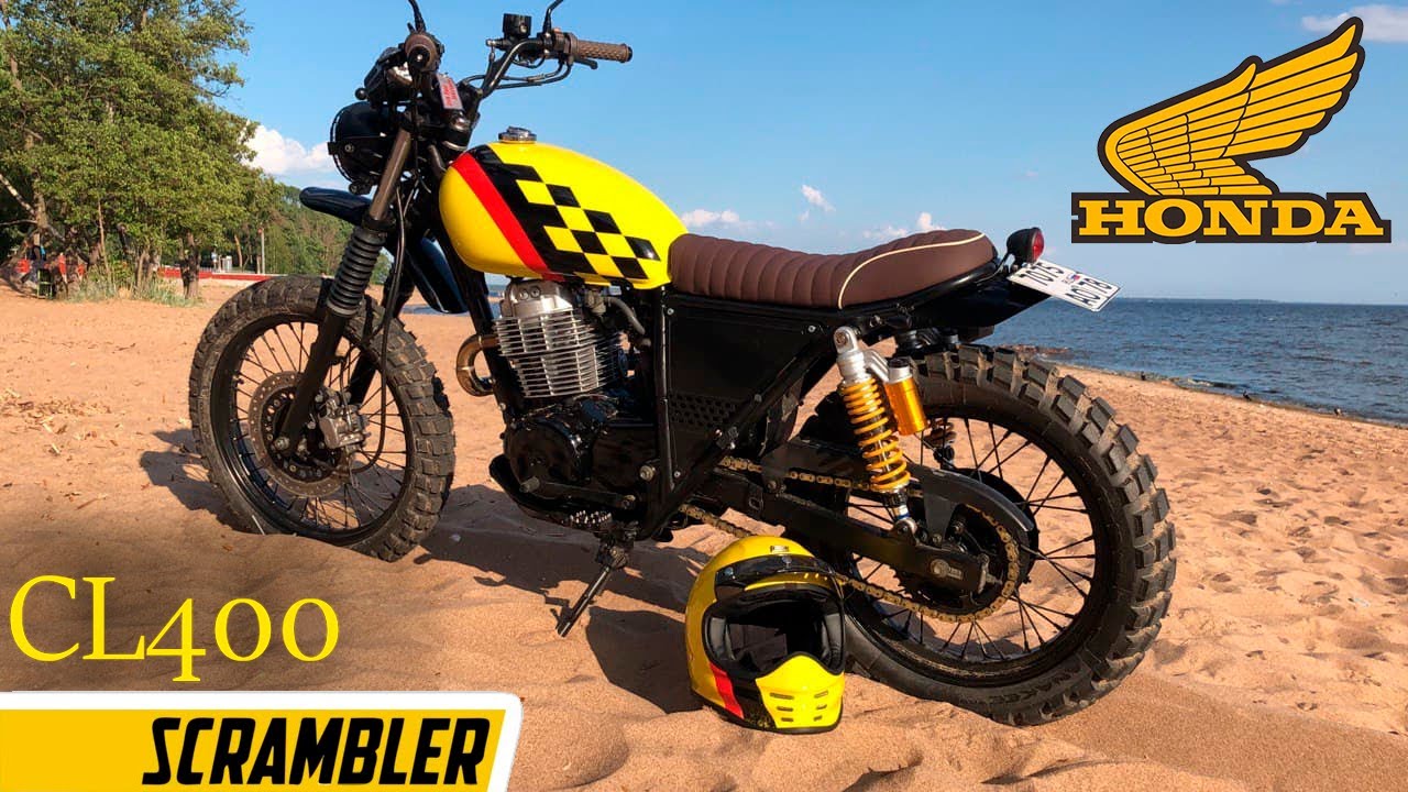Honda CL400 scrambler. Постройка скрэмблера из дорожного мотоцикла.
