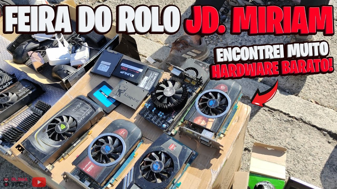 PLACA MÃE DDR5, PCs e SSDs na FEIRA DO ROLO! (+PLACAS DE VÍDEO)