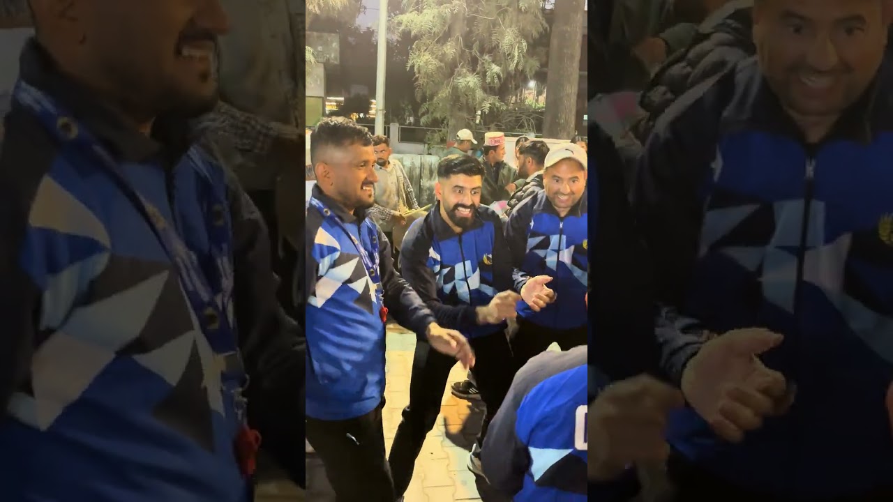 Official of Sirmour Kabaddi League (SKL) Season 2 dancing during Chief Guest Welcome