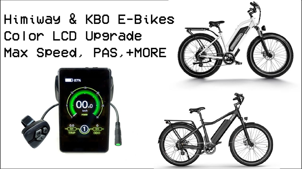 Himiway and KBO E-Bikes Color LCD Upgrade (EcycleMD)