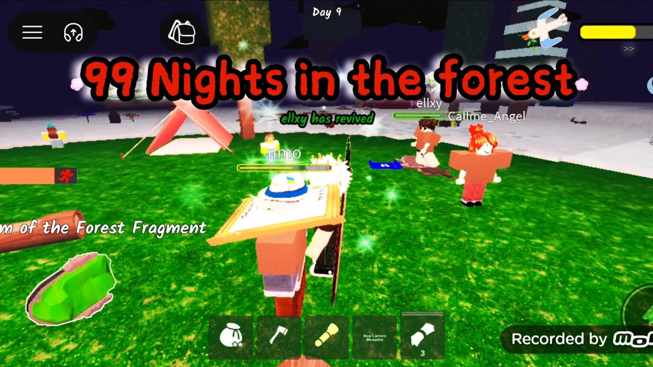 doing Christmas events ❄ in 99 Nights in the forest 🌲 