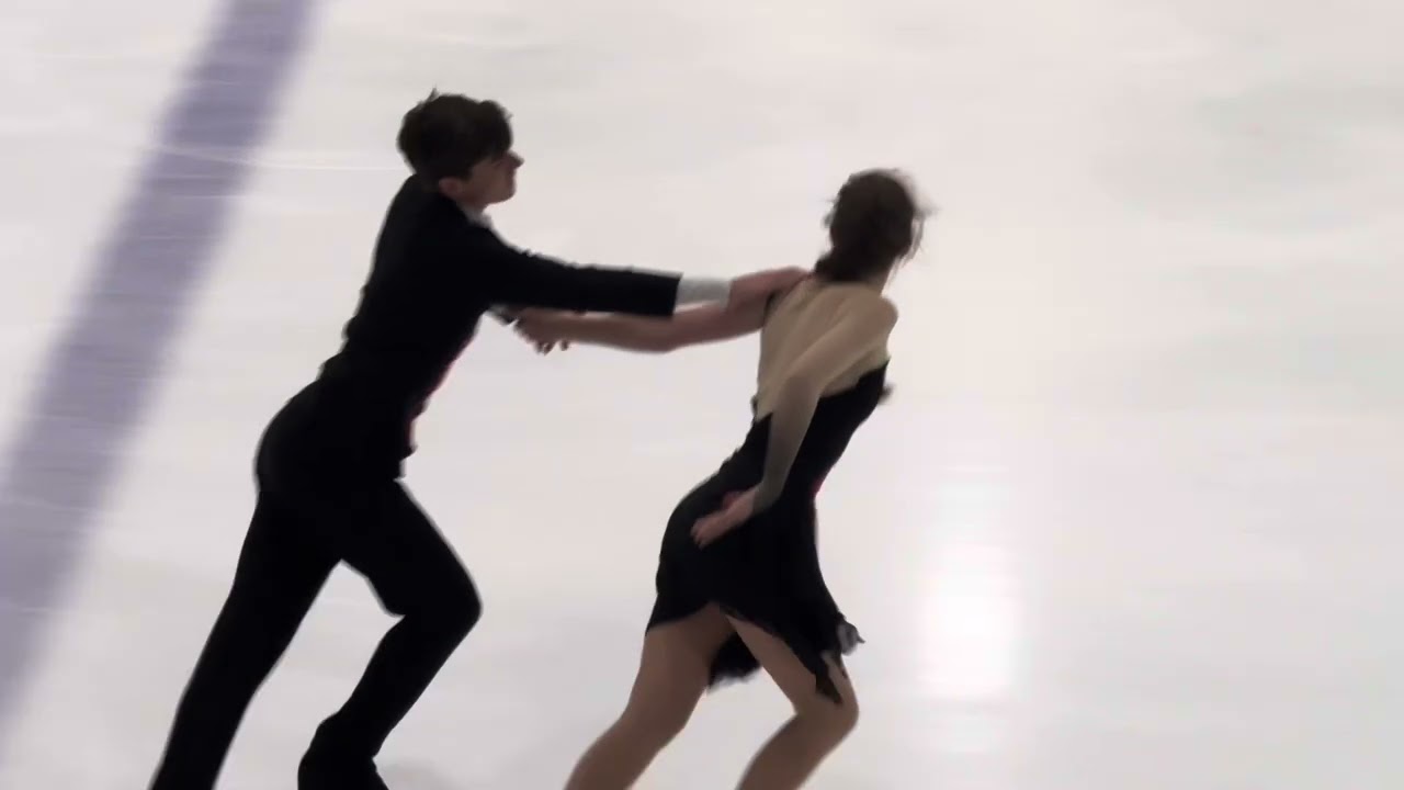 Clara Fugate & Warren Fugate |  2nd Place Junior Ice Dance | Skate Detroit 2025