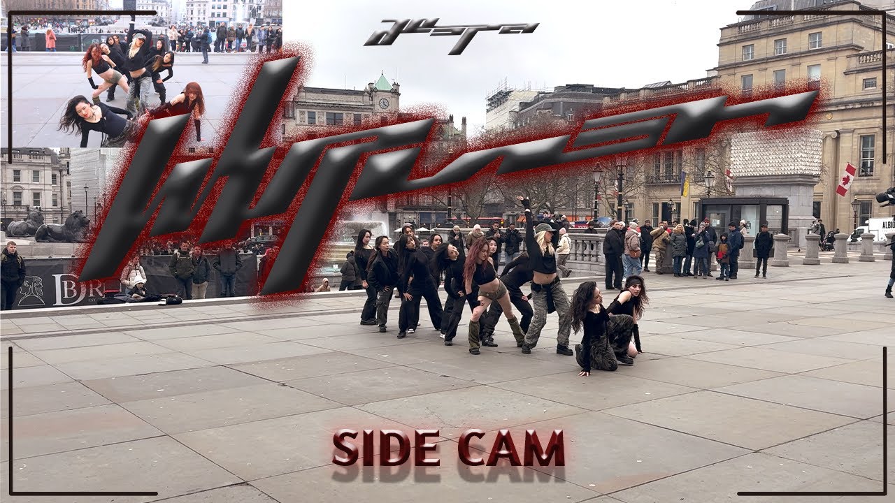 [KPOP IN PUBLIC | Side Cam | 4K] aespa (에스파) - Whiplash | LONDON | Trafalgar Square