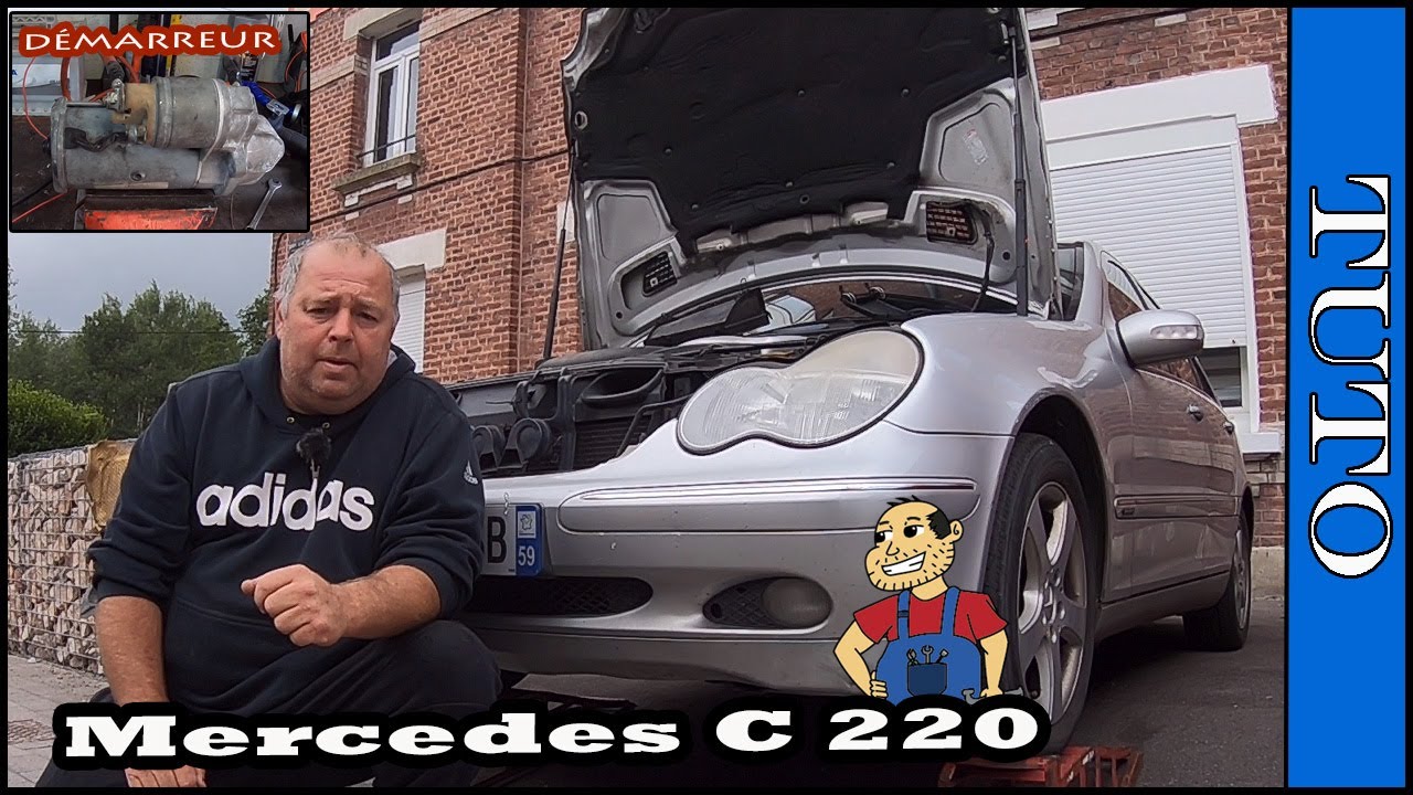 Remplacer un démarreur de Mercedes C 220 W 203 (de A à Z ) Tuto