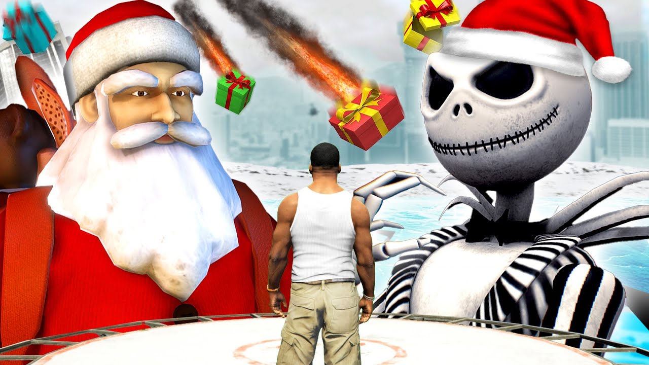 GTA 5 - JACK SKELLINGTON vs WEIHNACHTSMANN!💀🎅