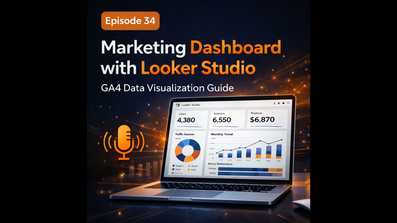 EP 34: Building Interactive Marketing Dashboards with Looker Studio & GA4