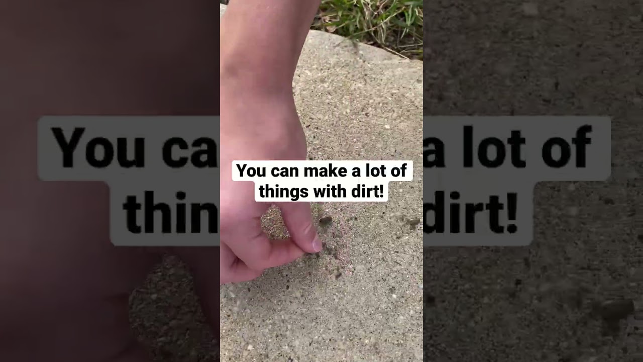 Fun things to do when your outside! #shorts #outside #dirt #bored
