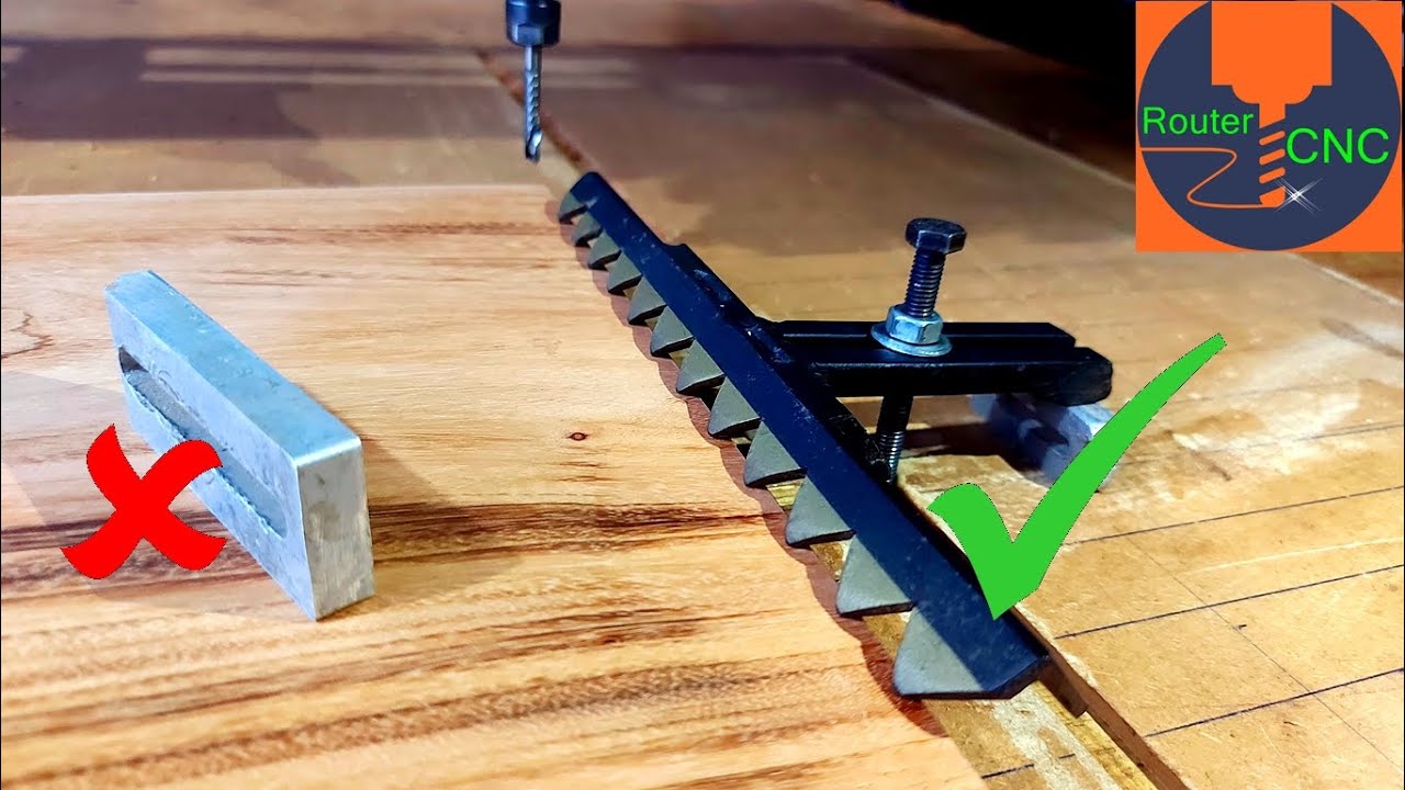 Grampos que uso para fixar peças na cnc router /Cutting Board on CNC