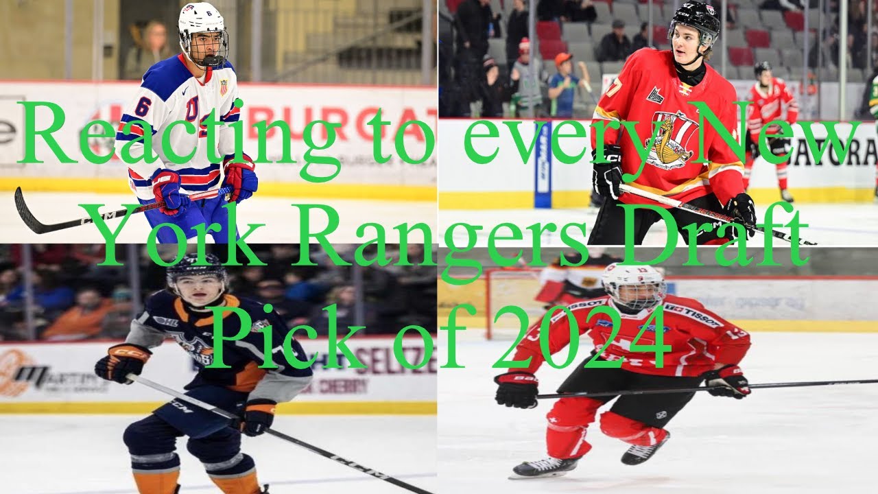 Reacting to every New York Ranger Draft Pick of 2024