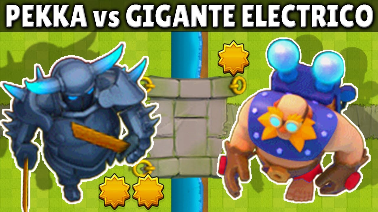 GIGANTE ELECTRICO vs PEKKA | 1 vs 1 | CUAL ES EL MAS FUERTE? | OLIMPIADAS de CLASH ROYALE