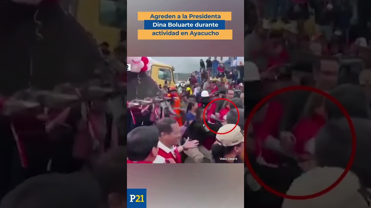AYACUCHO: Mujer agrede a la presidenta DINA BOLUARTE tras conseguir burlar a su seguridad