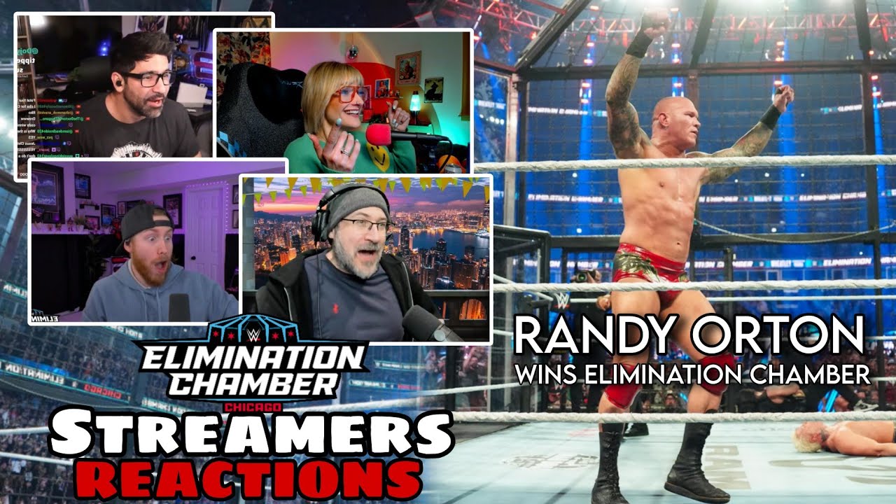 Randy Orton wins the Elimination Chamber | Streamers React #wwe