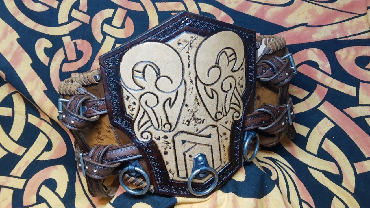 Leather Crafting Tutorial - Viking Belt