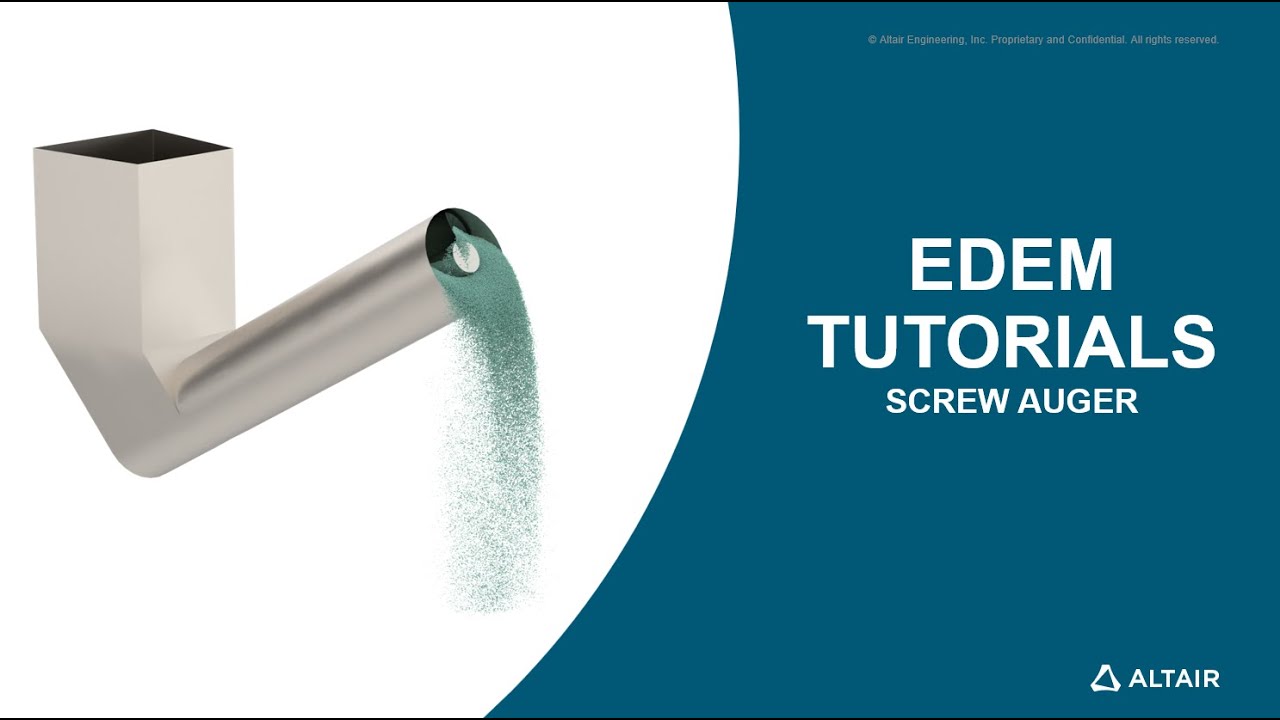 EDEM Material Modelling: Screw Auger
