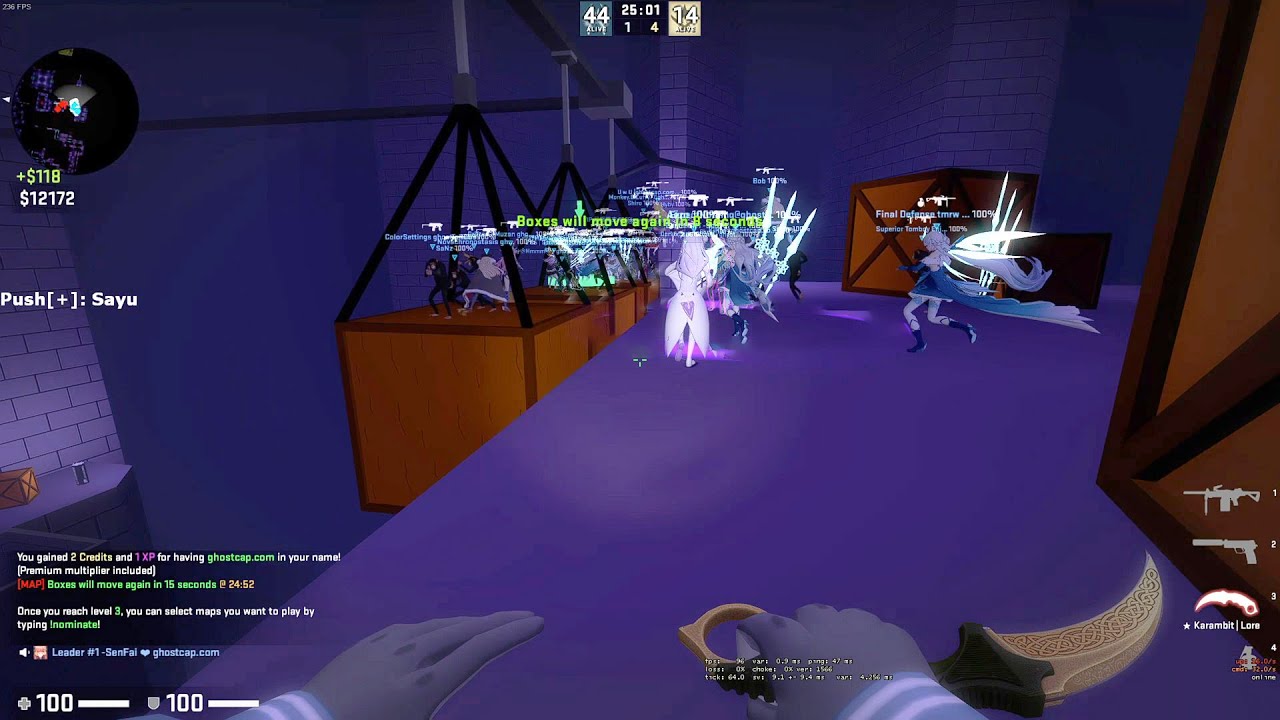 CSGO ZOMBIE ESCAPE ze_depths_b2 All Levels On Ghostcap