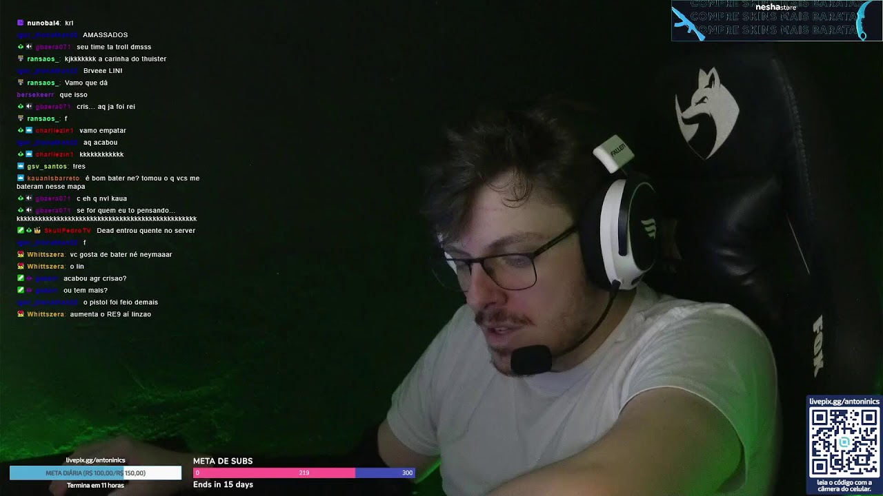 PUGS GC E ANÁLISE DO CHAT | !livepix !youtube !nesha !sorteio