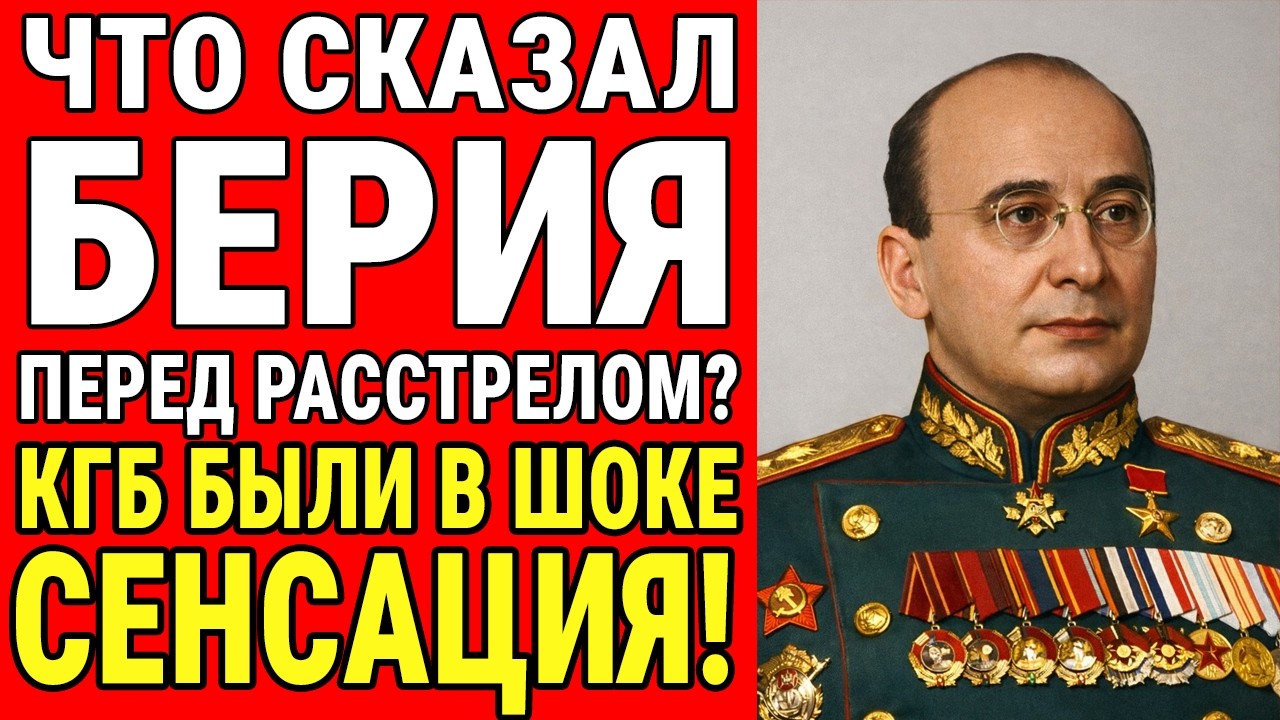 Берия ЗАКРИЧАЛ это перед расстрелом. Палачи остолбенели…