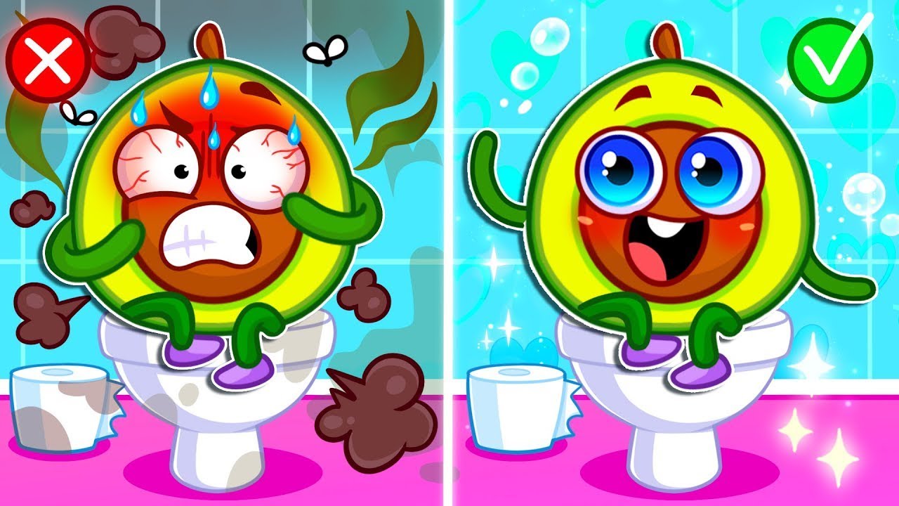 Banheiro 🚽 Aprenda sobre a hora do penico! 🥑 con Pit & Penny
