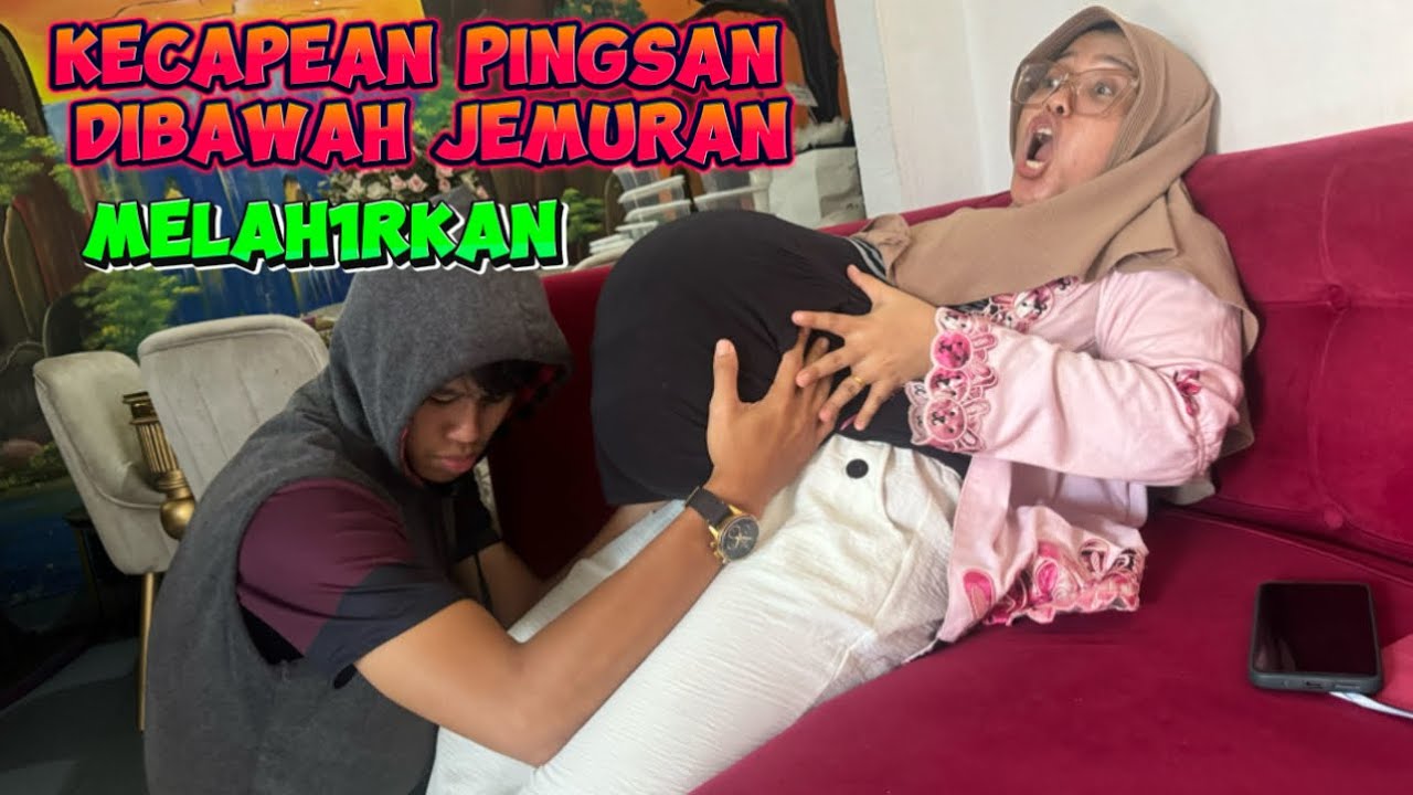 KAGET MAMA B1NTANG HAM1L KECAPEAN P1NGSAN D1BAWAH JEMURAN MELAH1RKAN D1BANTU ORANG LEWAT  AA Nanbin