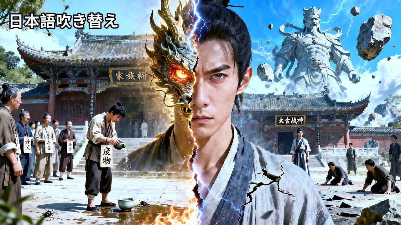 【日本語吹き替え】“無能”と蔑まれた婿、実は伝説の武神だった！百トンの巨岩を一瞥で吹き飛ばし、嘲笑った者たちが瞬時に地面に平伏す！ #中国ドラマ #全話
