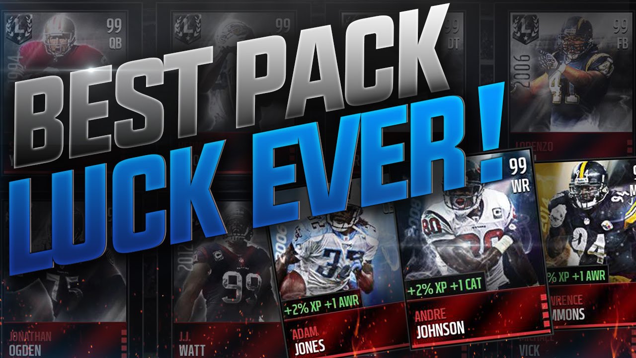 BEST PACK LUCK EVER! FLASHBACK PACK! - Madden Mobile 16