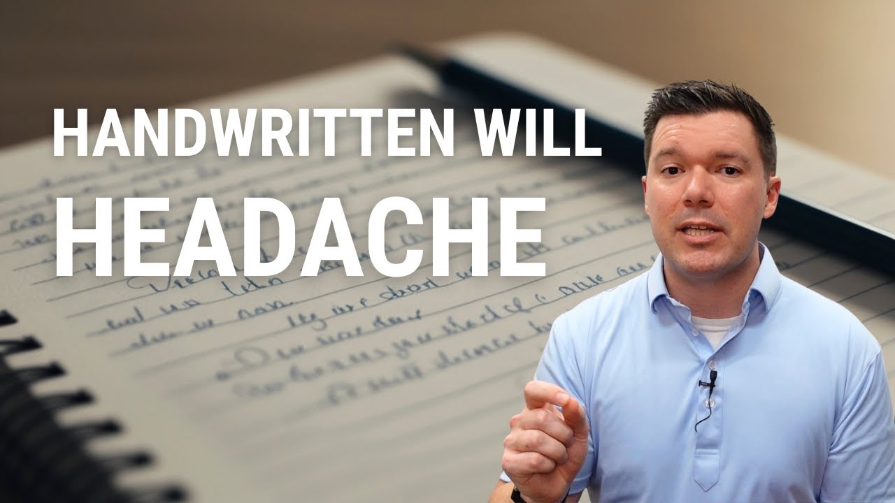 That Handwritten Will Probably Isn't Legal- Here's why