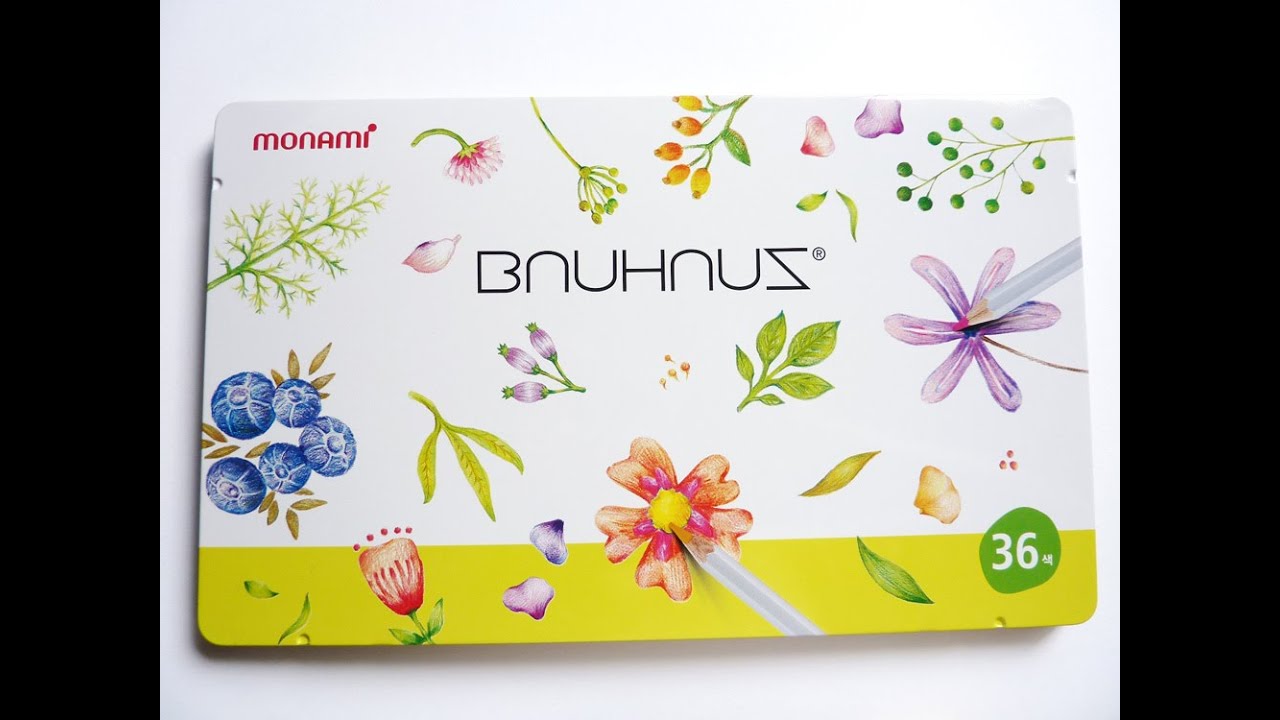 Monami Bauhaus Coloured Pencils Demo and Review