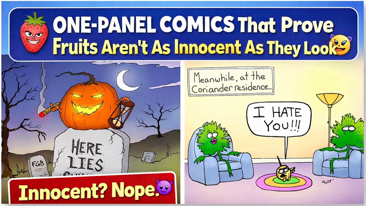 One-Panel Comics That Prove Fruits Aren’t As Innocent As They Look 🍓😈