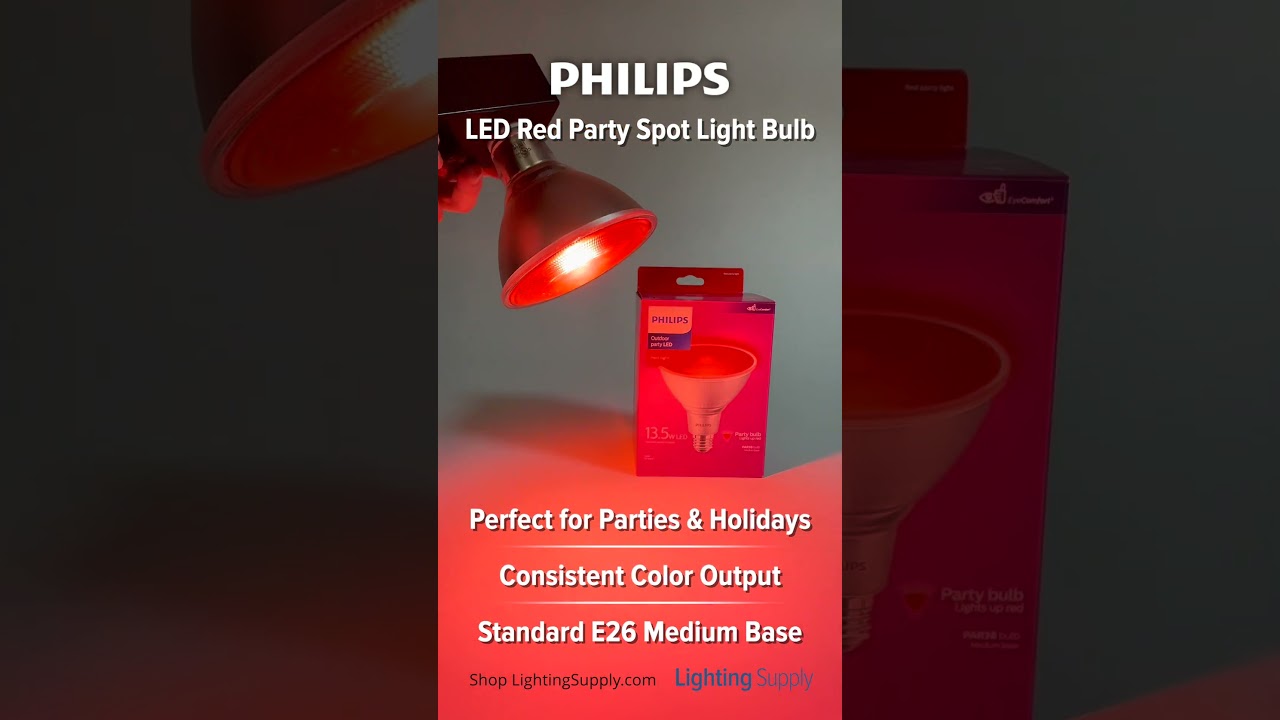 Philips Red LED Party Bulb (PHILIPS-929001306863) #youtubeshorts #ledlights @Philips