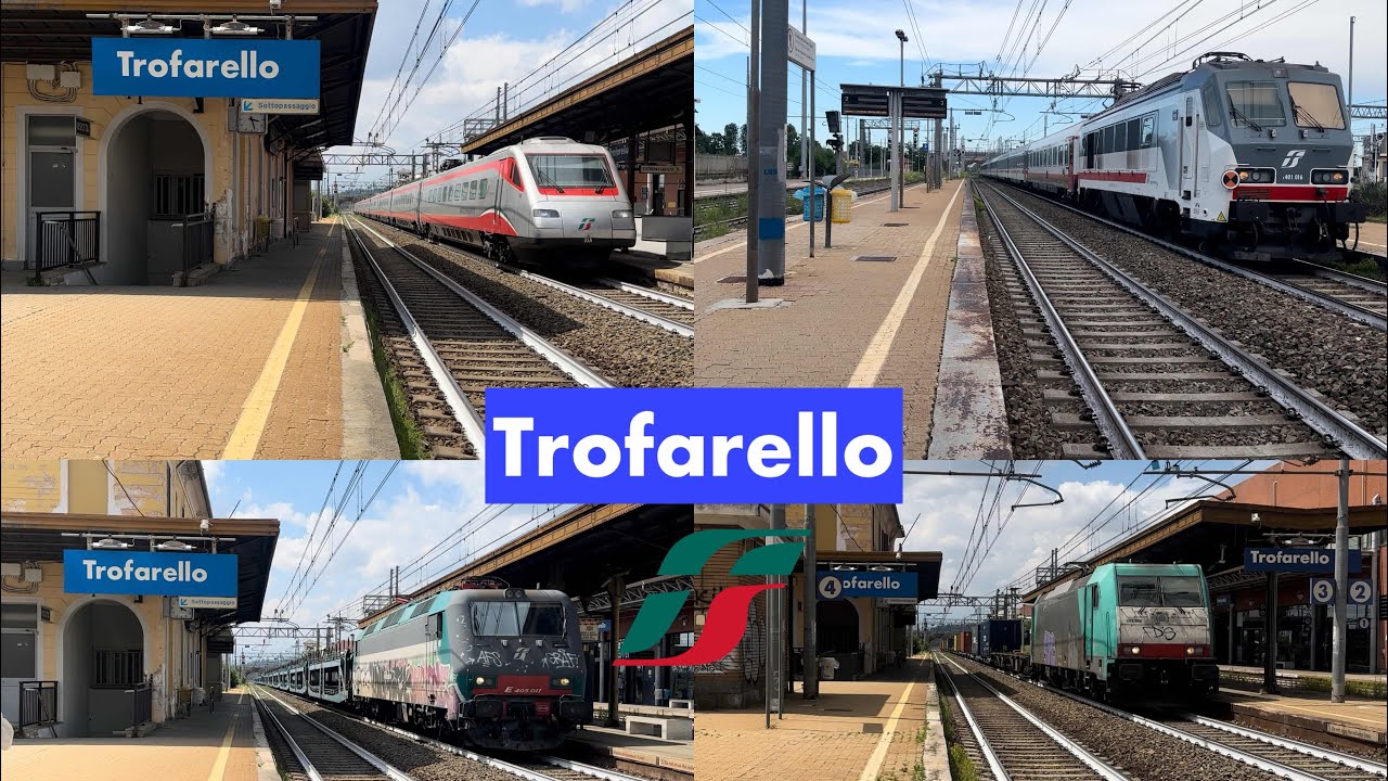 Una marea di treni a Trofarello!