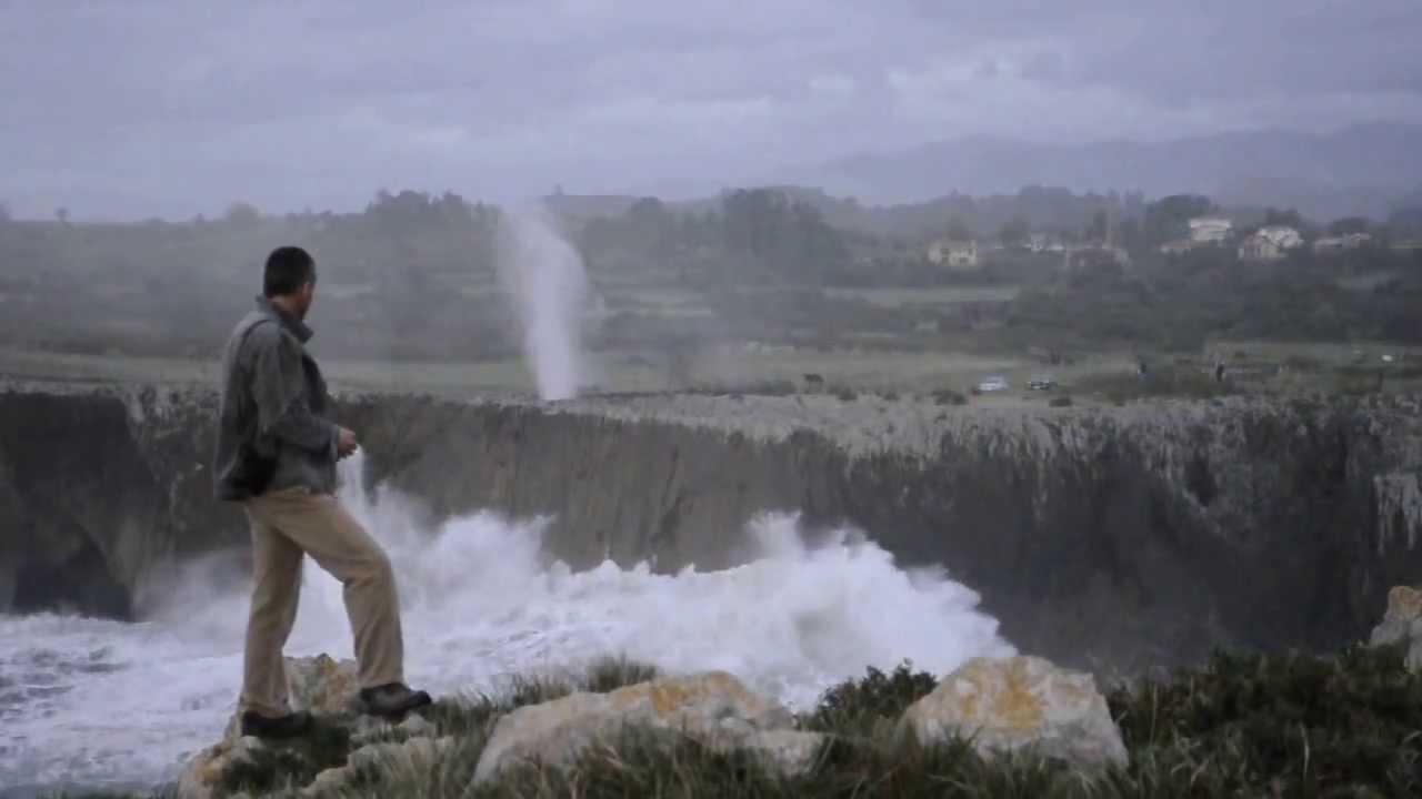 Blow-holes on the coast at Guadamia