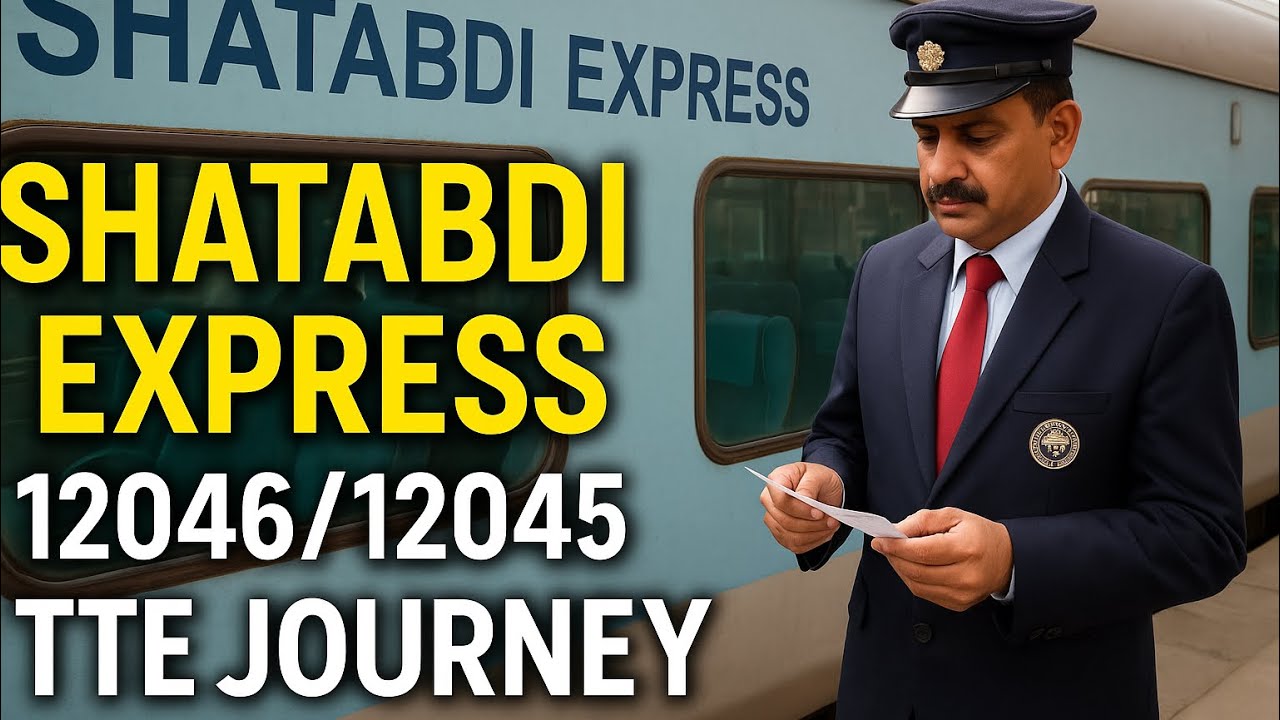 “12046/12045 Shatabdi Express – Real TTE Life | Full Duty, Checks & Journey”