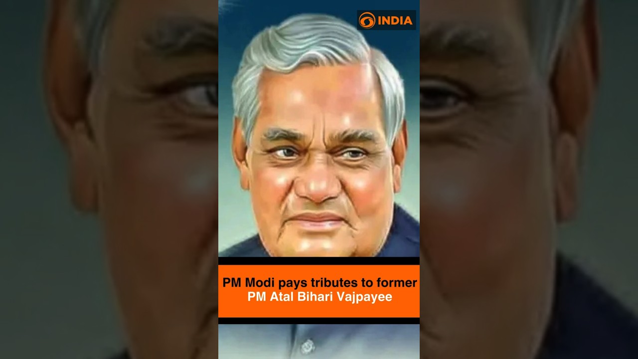 PM Modi pays tributes to former PM Atal Bihari Vajpayee