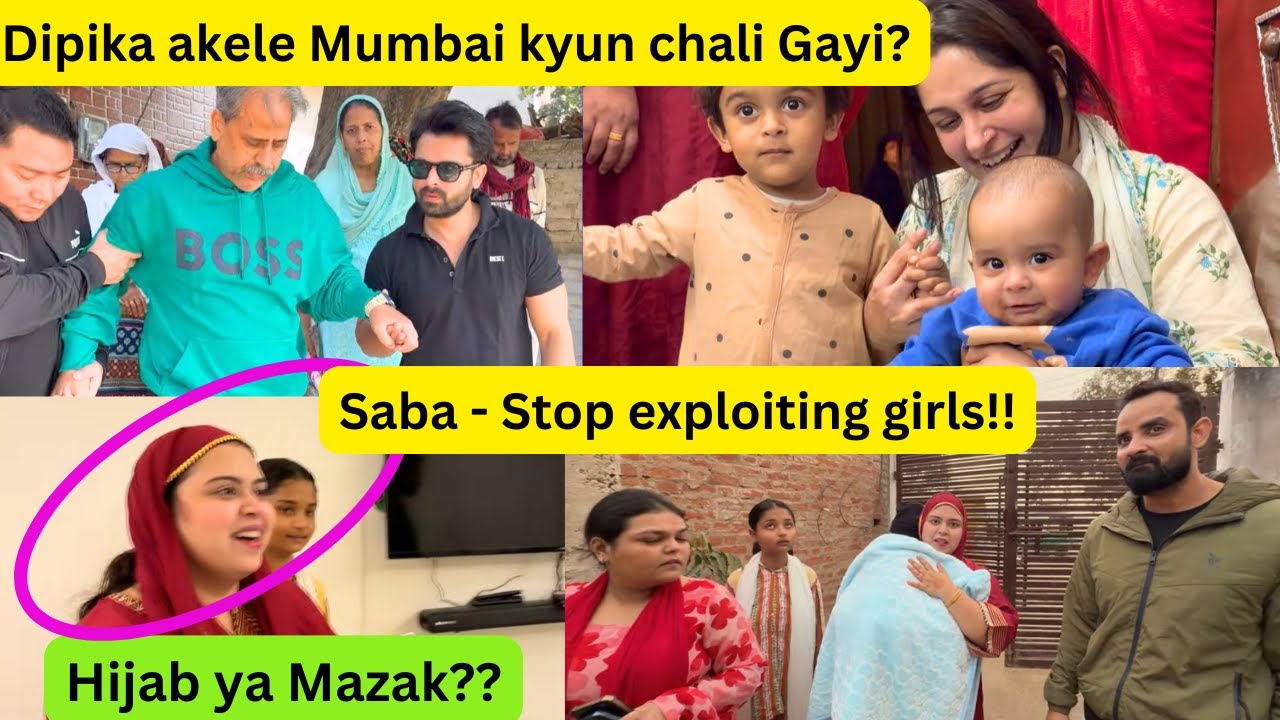 Dipika akele Mumbai kyun chali Gayi? || Saba ka hijab ya Mazak?   #sabakajahan