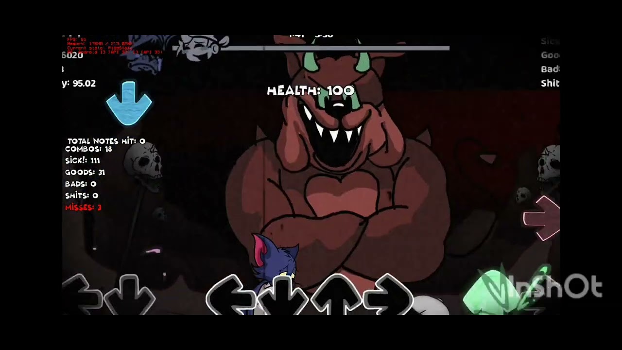 FNF Hellhole p1and P2 the basement show fan made final update plus+ in Android