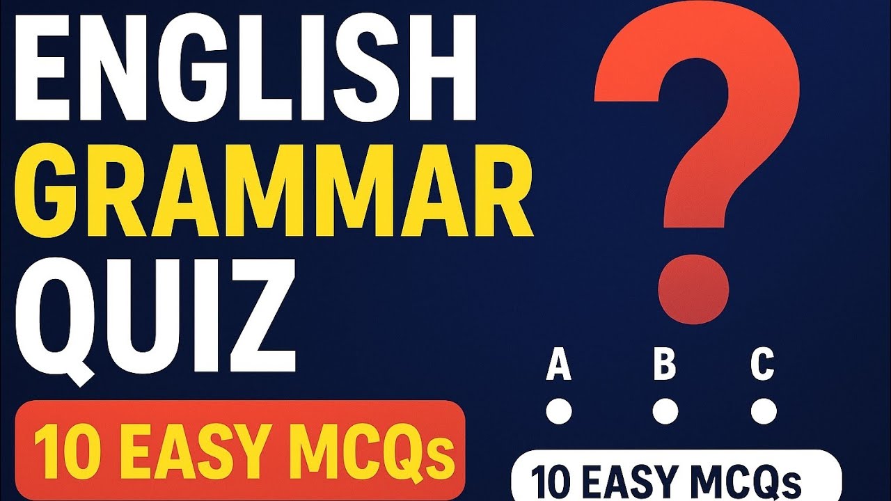 English Grammar Quiz for Beginners | 10 Easy MCQs | Daily English Practice