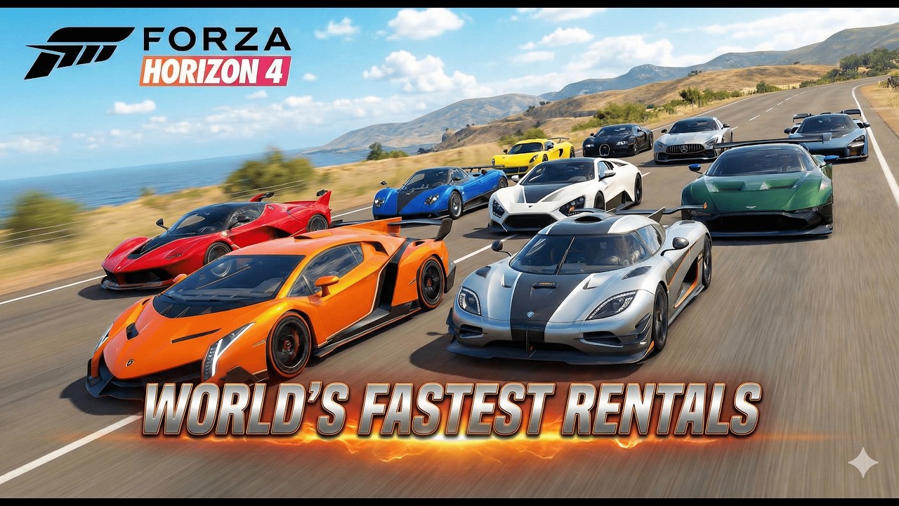 I drove all world's fastest rentals I Forza Horizon 4 I Hyper cars #forzahorizon5 #hypercar #speed