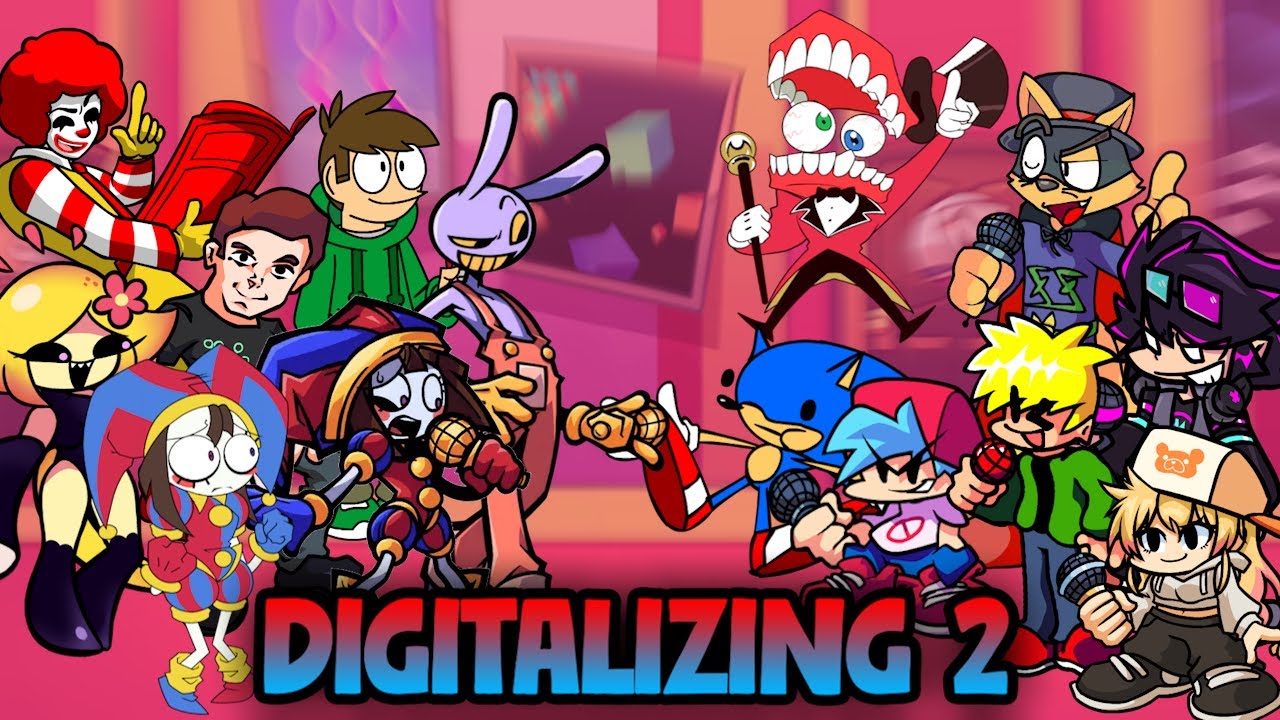 FNF Digitalizing 2  But Every Turn A Different Cover Is Used  🗣️📢🔥