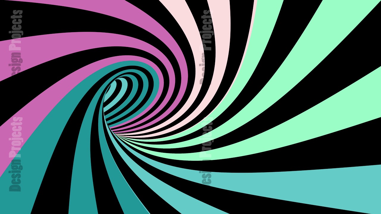 Hypnotic spiral illusion seamless looping