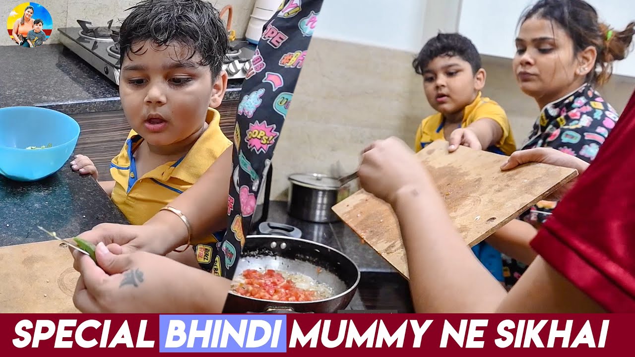 Special Bhindi mummy Ne Sikhai || #chikumalik #payalmalik #chirayumalik