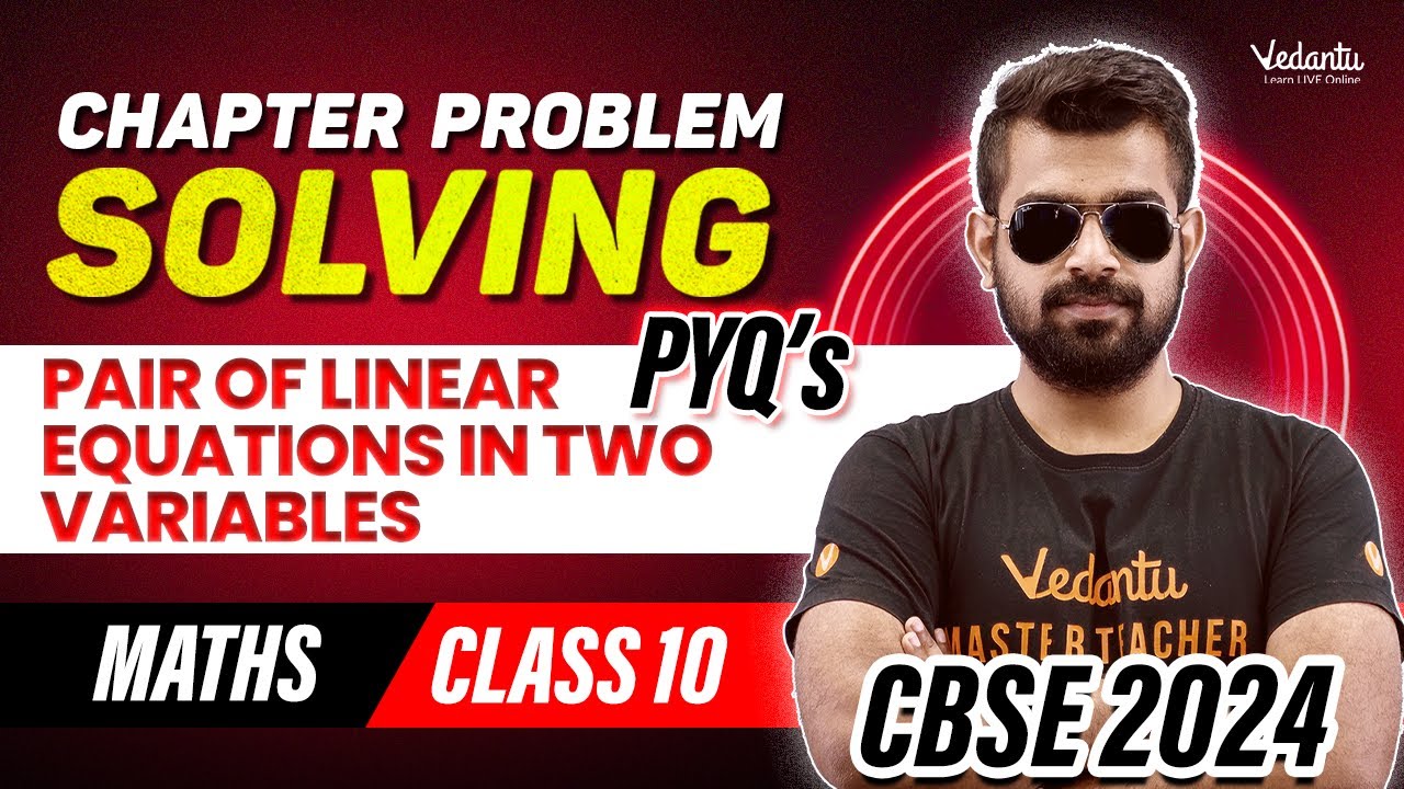 Pair of Linear Equations in Two Variables PYQ's | Class 10 | CBSE 2024 | Shimon Sir