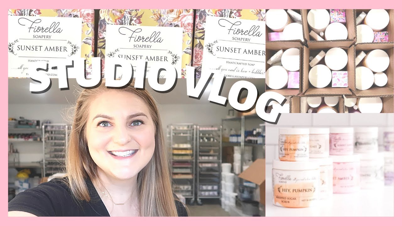 STUDIO VLOG Packing Orders and Soap Making // How I Pack My Wholesale Orders // Shipping Supplies