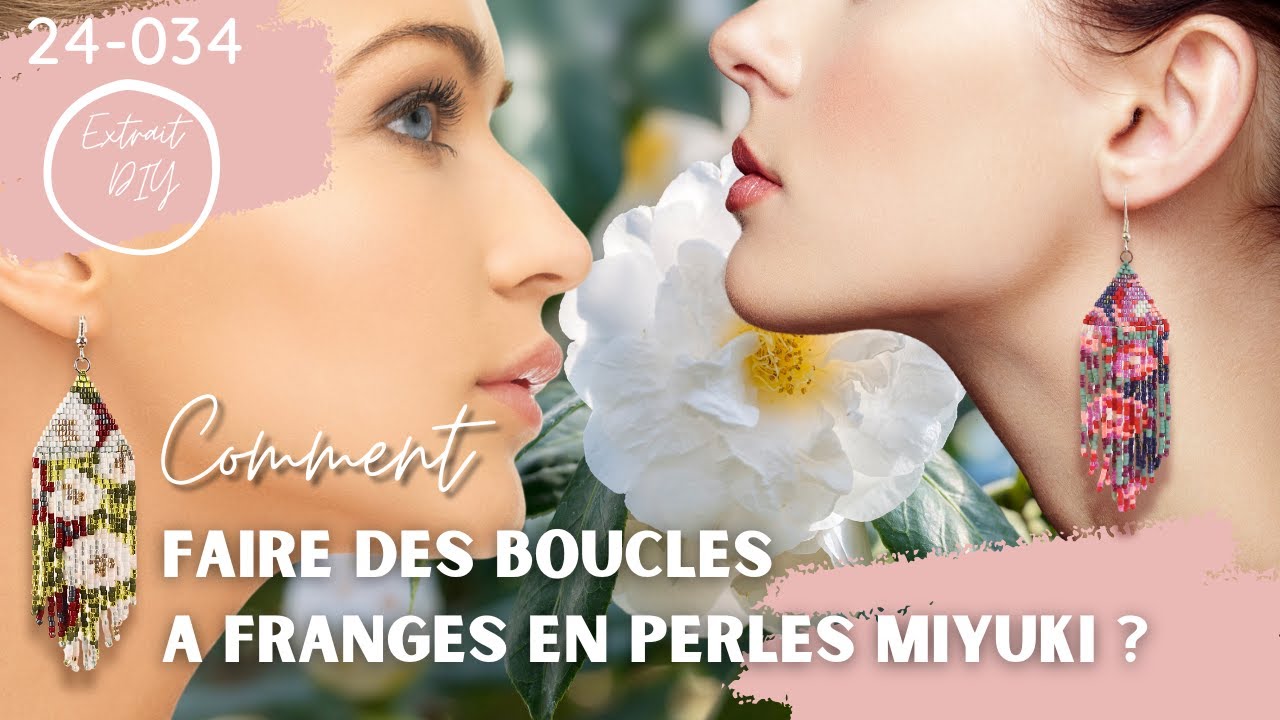 DIY - Comment faire des boucles à franges en perles Miyuki ?