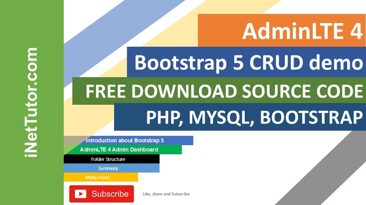 AdminLTE 4 Bootstrap 5 CRUD demo
