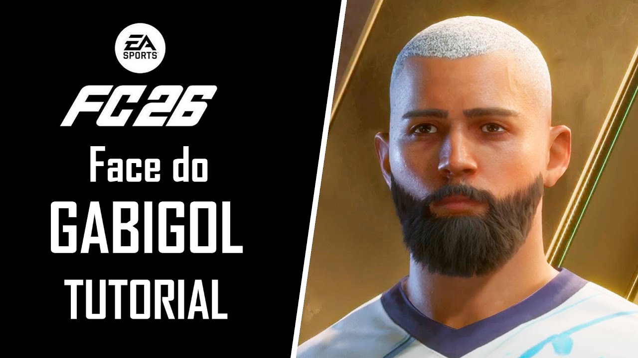 EA FC 26 TUTORIAL - FACE DO GABIGOL (Gabriel Barbosa) para CLUBS