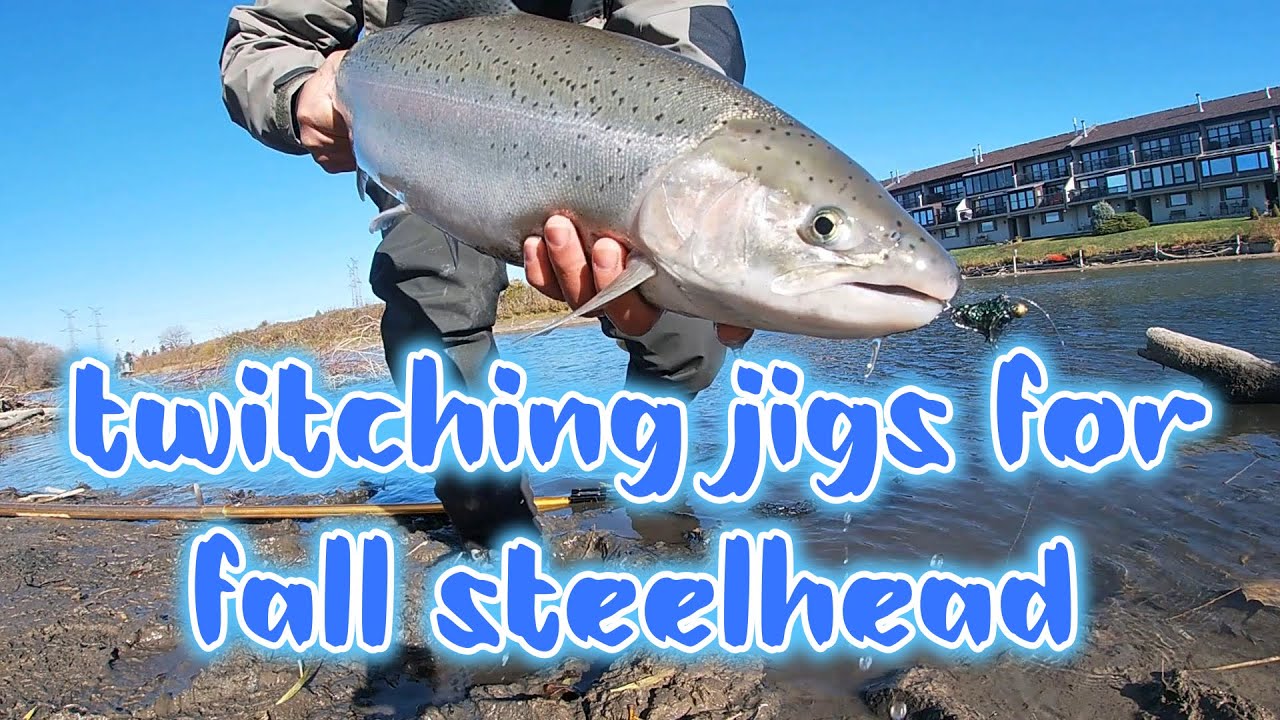 TWITCHING JIGS FOR FALL STEELHEAD | LAKE ONTARIO TRIBUTARY#steelheadfishing