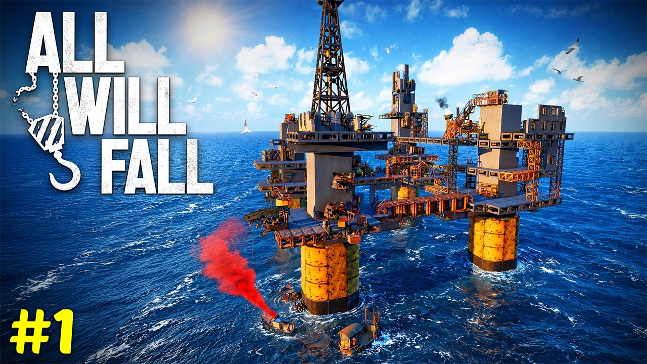 The Sea Rises... Can We RAISE this Oil Rig!? - ALL WILL FALL - NEW City Builder!