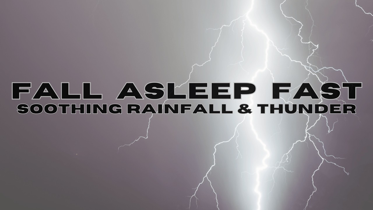 10 Hours of Rain & Thunderstorm Sounds for Deep Sleep | 4K Relaxing Night Storm Ambiance