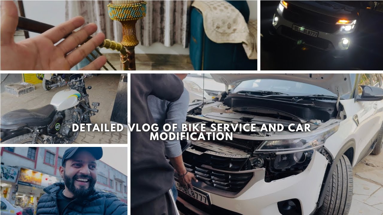 1000 WATT K FOG LAMPS 😱 || HUNTER SERVICE HOGYI READY FOR LONG RIDE 😍 || SOUTH DELHI 📍 ||