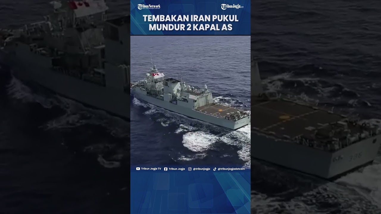 IRAN KELUARKAN PERINGATAN KE AS! PUKUL MUNDUR KAPAL DI LAUT OMAN GUNAKAN RUDAL QADIR & DRONE #Short